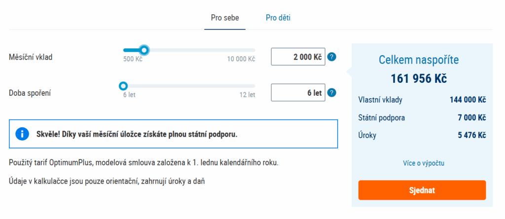 Stavební spoření od ČSOB umožňuje spočítat si výši naspořených financí z pohodlí domova.